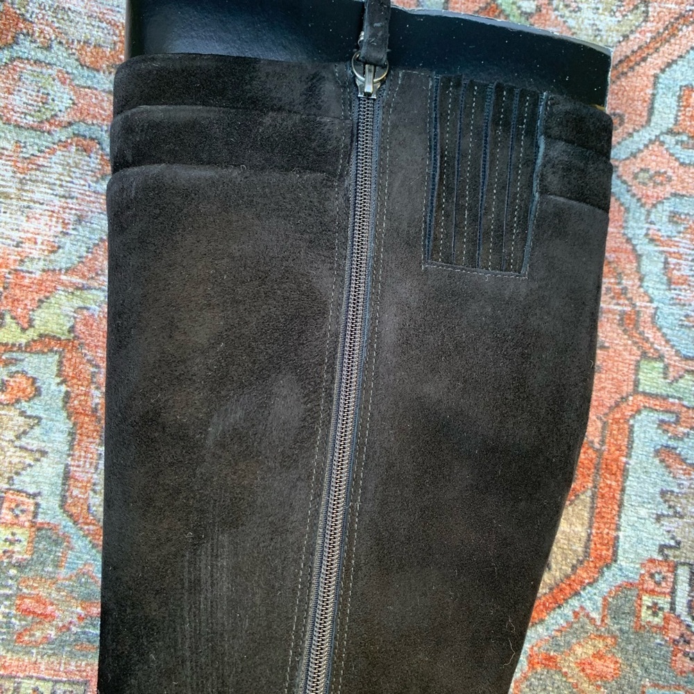 Via Spiga Josie Black Suede Boot - Picture 6 of 14